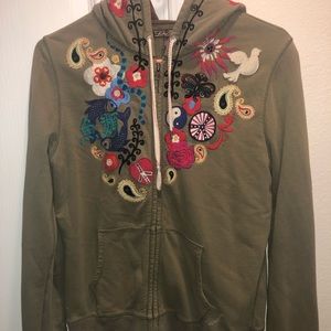 Lucky Brand Embroidered Women’s Hoodie Size Medium